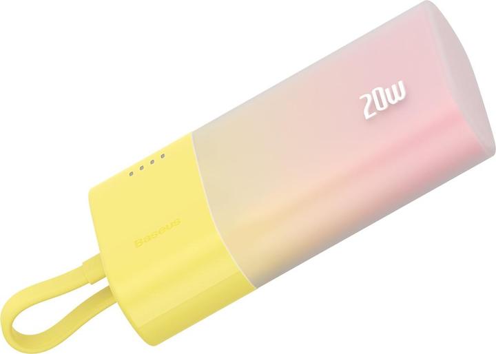 Actual product image Baseus Popsicle 5200mAh 20W Powerbank with Built-in Lightning Cable (+ White Simple USB-C - U (5200 mAh, 20 W)