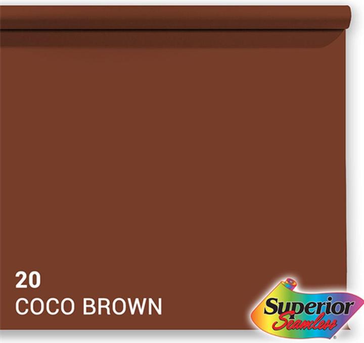 Produktbild Superior Achtergrond Rol Coco Brown (nr 20) 1.35m x 11m