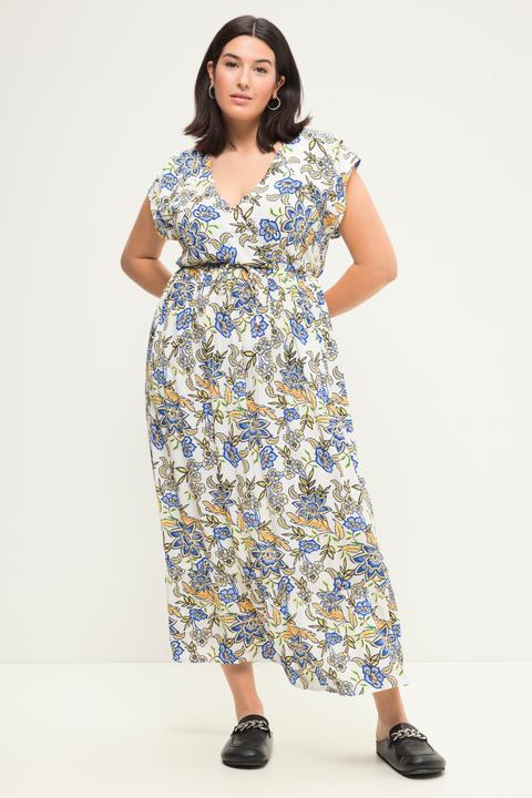 Actual product image Studio Untold Maxikleid, Straight Fit, Blumenprint, elastische Taille (42, 44)