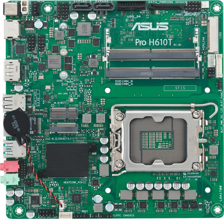 Image du produit ASUS PRO H610T (LGA 1700, Intel H610, Mini-ITX)