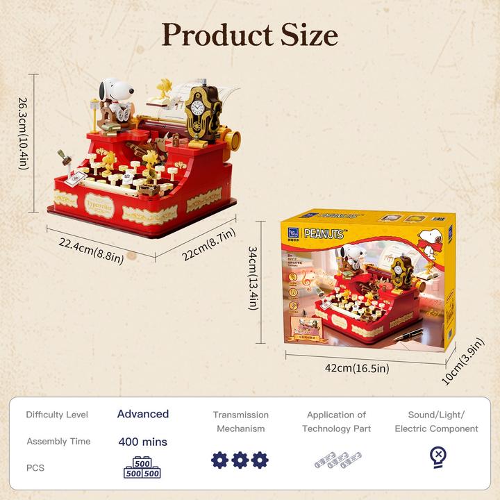 Actual product image Pantasy Die Peanuts - Typewriter