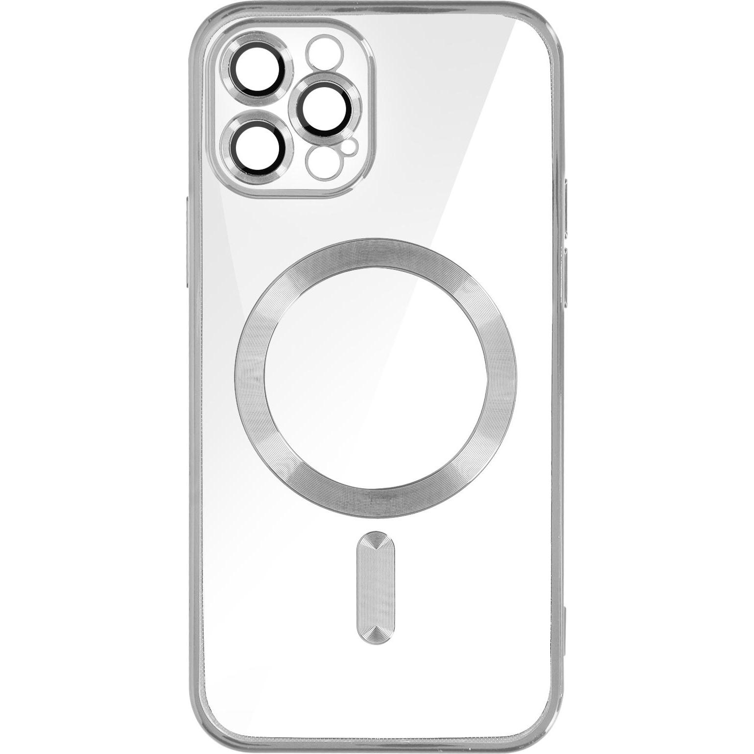 Avizar Chrom Handyhülle Series (Apple iPhone 12 Pro), Smartphone Hülle, Grau