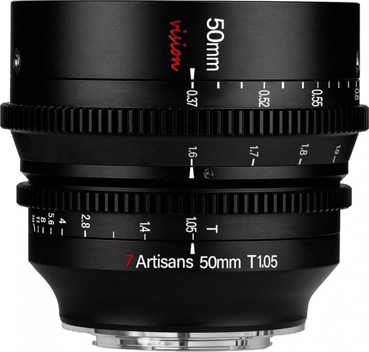 7artisans 50 mm T1.05 (Sony E, APS-C / DX)