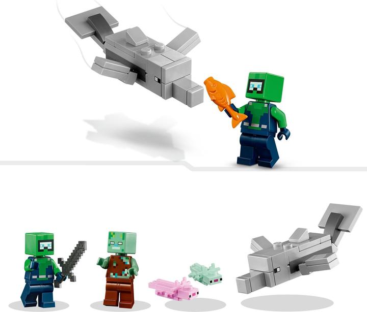 Produktbild LEGO Das Axolotl-Haus (21247, LEGO Minecraft)