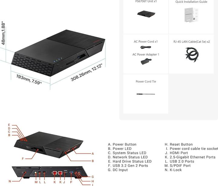 Image du produit Asustor Flashstor 6 FS6706T (0 TB)
