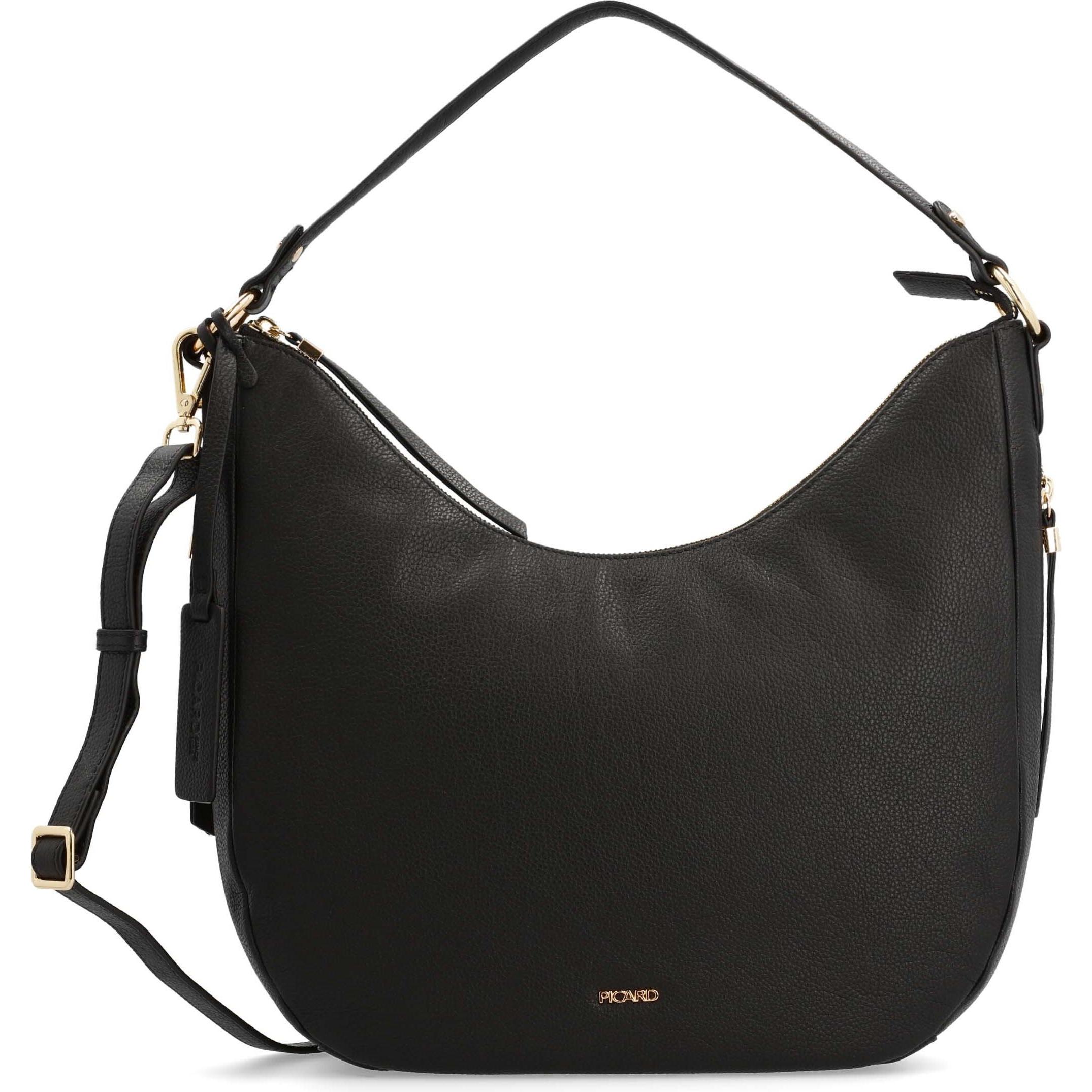 Picard, Handtasche, Beuteltasche Java, Schwarz