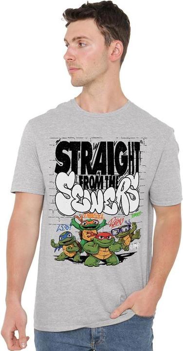 Produktbild Teenage Mutant NT Mutant Mayhem Straight From The Sewers TShirt meliert (L)