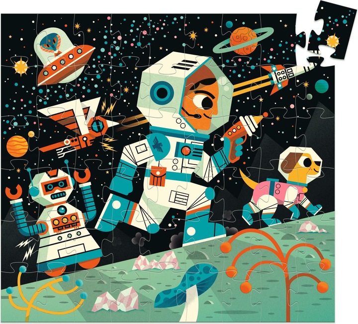Actual product image Djeco Space Station (54 pieces)