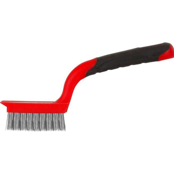 Pro-Line, Grillreinigungsutensil, Drahtbürste Edelstahl 5x11 Reihen, 180mm (32625) (18 cm)