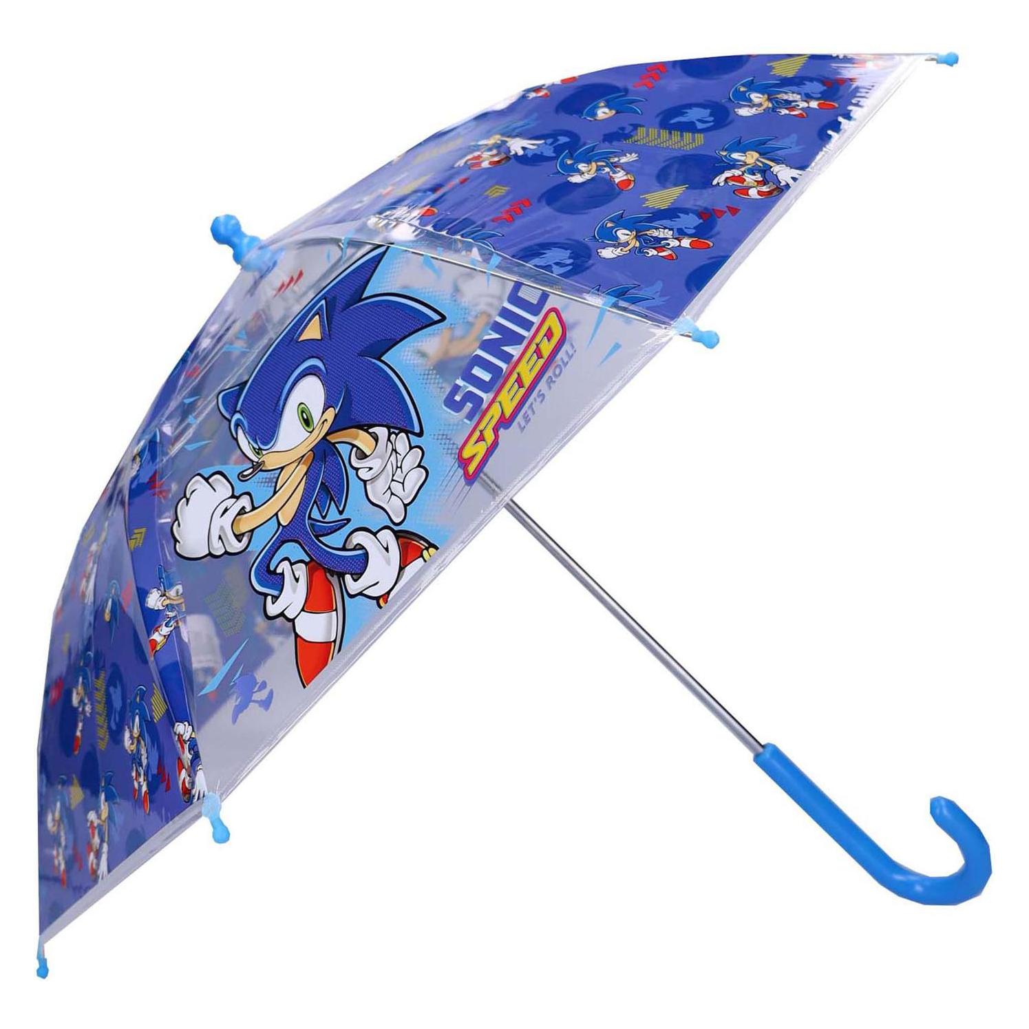 Vadobag, Jungen, Regenschirm, Sonic The Hedgehog Regenschirm Rainy Days, Mehrfarbig