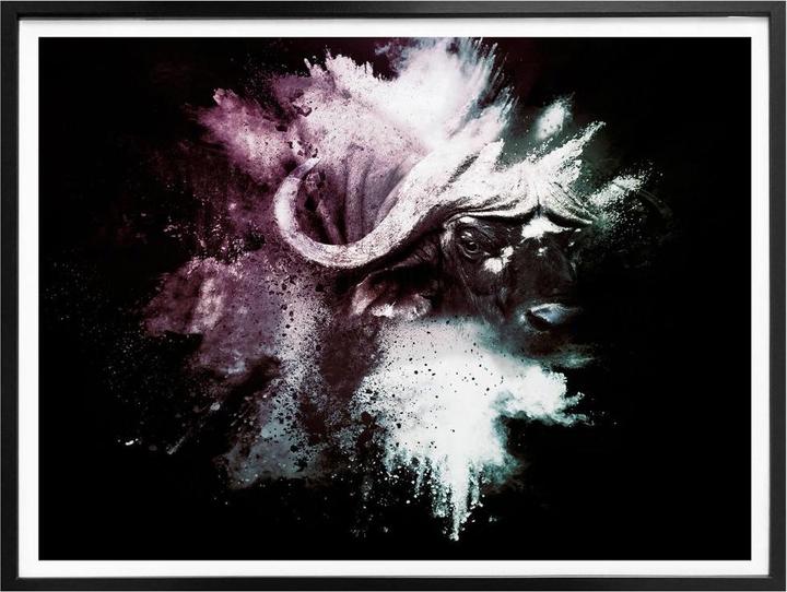 Image du produit Trenddeko Explosion sauvage : le buffle d'eau (50 x 40 cm)