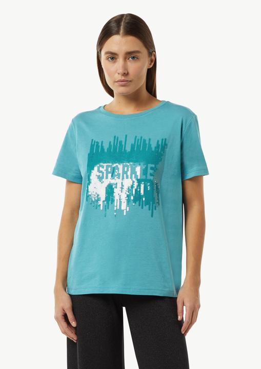 Image du produit Comma T-Shirt T-Shirt mit Pailletten-Artwork (36)