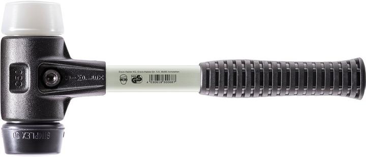 Actual product image Halder SIMPLEX sledge hammer, rubber composition / superplastic with reinforced malleable cast iron (3695 g)