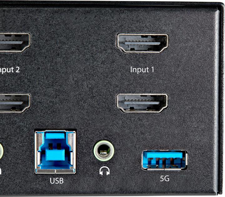 Produktbild StarTech com SV231DHU34K6, 3840 x 2160 Pixel, 4K Ultra HD, 36 W, Schwarz