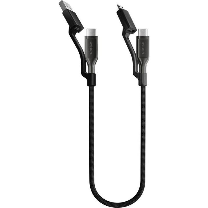 Nomad Cavo universale in Kevlar USB-C, 0,3 m, metallo duro (0.30 m), Cavo USB