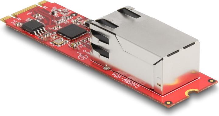 Produktbild Delock Konverter M.2 Key B+M Stecker zu 1 x RJ45 2,5 Gigabit LAN Port horizontal