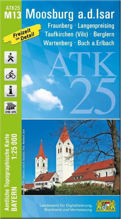 Actual product image ATK25-M13 Moosburg a.d.Isar (Official Topographic Map 1:25000)