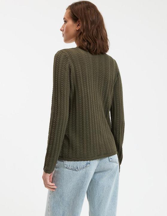 Actual product image La Redoute Collections Feinstrickcardigan mit V-Ausschnitt und Knopfverschluss (L)