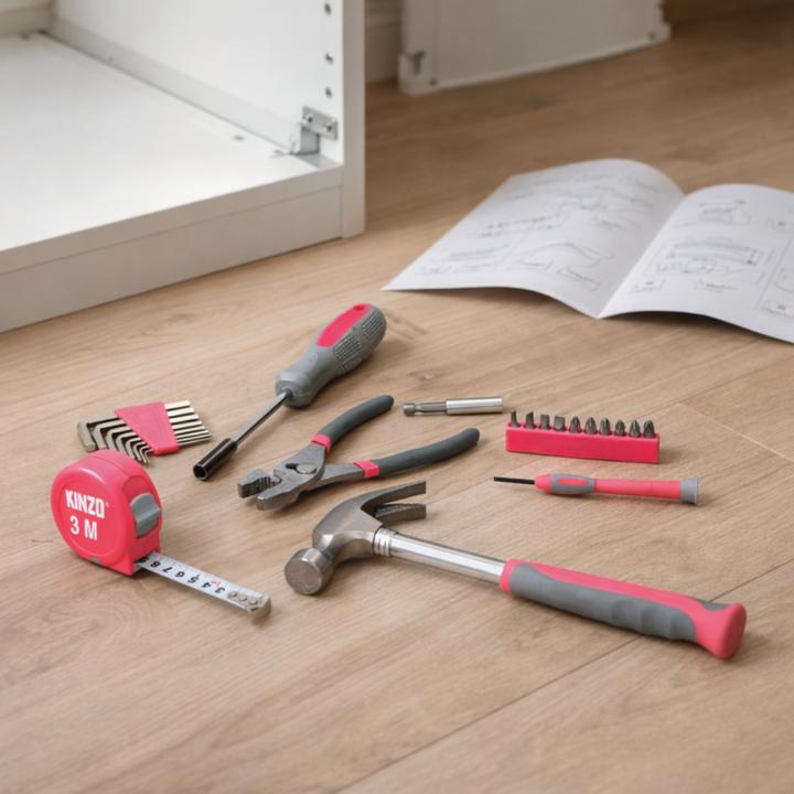 Actual product image Kinzo Haushaltswerkzeugset (39 pieces)