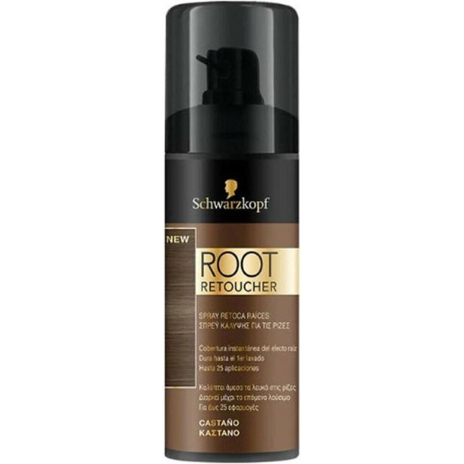 Thumbnail - Syoss, Haarspray, ROOT RETOUCHER retoca raices spray #castaño 120 ml (120 ml)