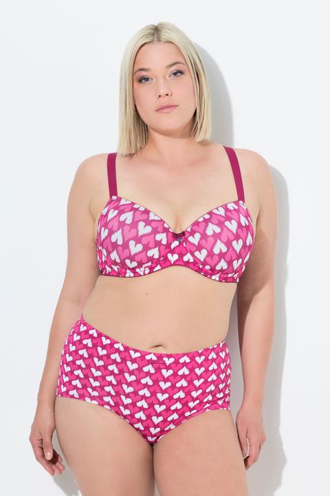 Actual product image Ulla Popken Heart Print Underwire Bra (105 F)