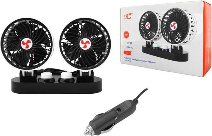 Produktbild LTC Autolüfter 2x5" 12V mit Regulierung