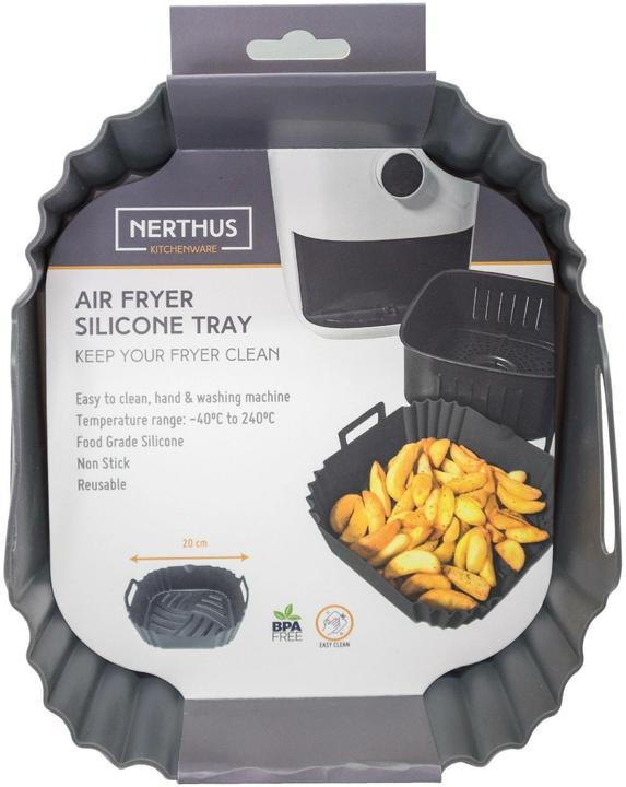 Produktbild Nerthus Air Fryer Silikonkorb quadratisch