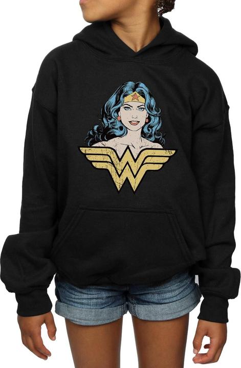 Actual product image Girls Wonder Woman Gaze Hoodie (128)