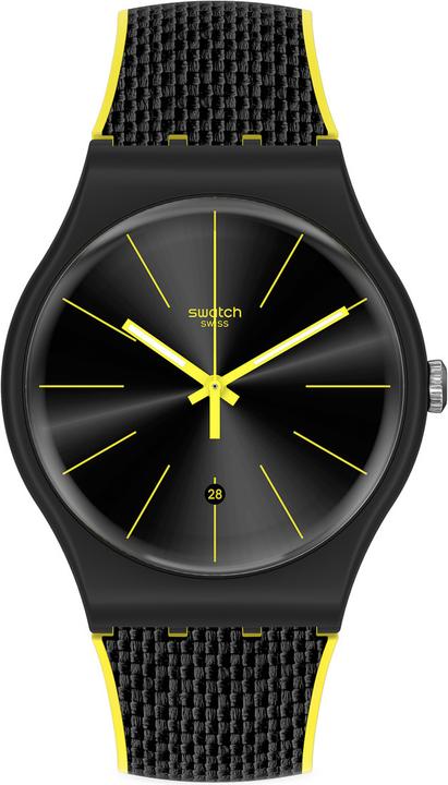 Actual product image Swatch Black Cord (Analogue wristwatch, 41 mm)