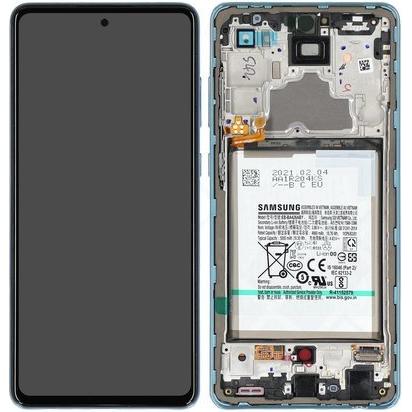 Samsung Galaxy A72 Display Awesome Blue (Display, Galaxy A72), Mobilgerät Ersatzteile, Blau