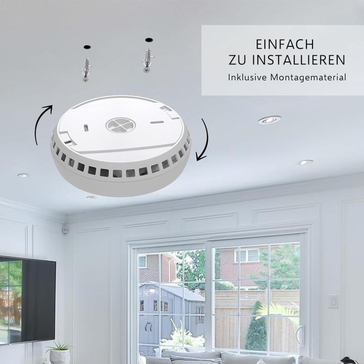 Actual product image Elro Wireless Interconnectable Smoke Detector with Heat Sensor - 6 Pack