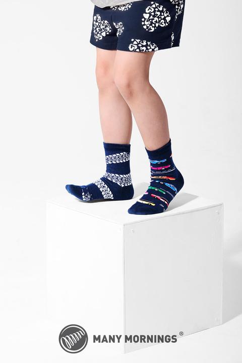 Actual product image Many Mornings Fast Cars children's socks (27 - 30)