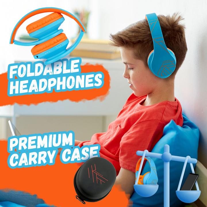 Produktbild PowerLocus P2 Kids Kopfhörer blau/orange