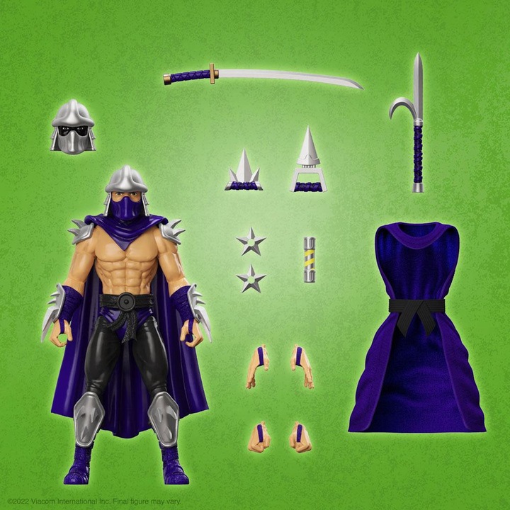 Produktbild Super7 Les Tortues ninja figurine Ultimates Shredder (Silver Armor) 18 cm