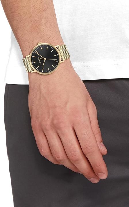 Actual product image Calvin Klein Moderne Mesh-Herrenuhr 25200049 + BOX (Analogue wristwatch, 42 mm)