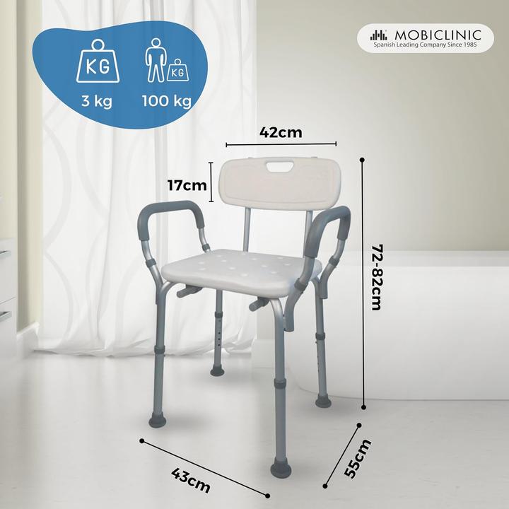 Actual product image Mobiclinic Model Puerto Bathing Chair for Disabled (100 kg)