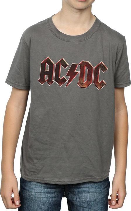 Produktbild AC/DC Logo Raw Distressed TShirt Jungen (128)