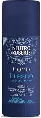 Actual product image Neutro Roberts Deodorant Stick for Men Fresh Sea Essence with Odor Control Aluminum-Free No Stains w (Stick, 40 ml)