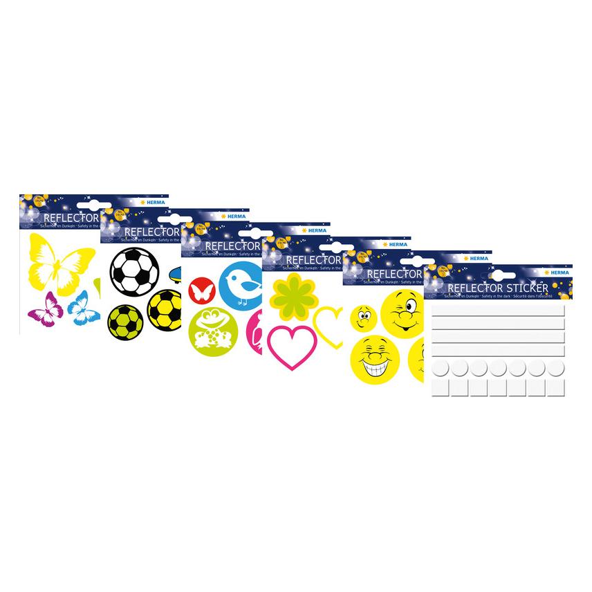 Adesivo Riflettente Happy Face – Sicurezza Stradale Per Bambini – Diametro 4 Cm – 3M Scotchlite