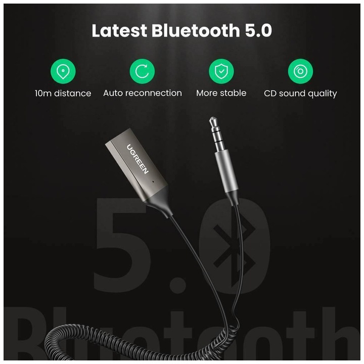 Actual product image Ugreen USB A - 3.5mm jack (Receiver)