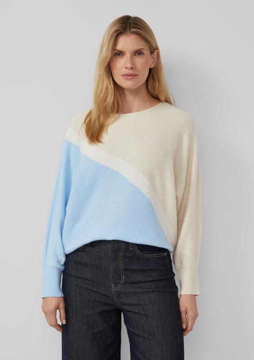 Produktbild s.Oliver Strickpullover Feinstrickpullover mit Fledermausärmeln (44)