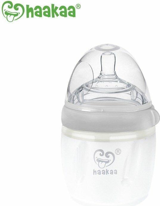 Actual product image Haakaa Generation 3 Baby Bottle 160ml - Grey