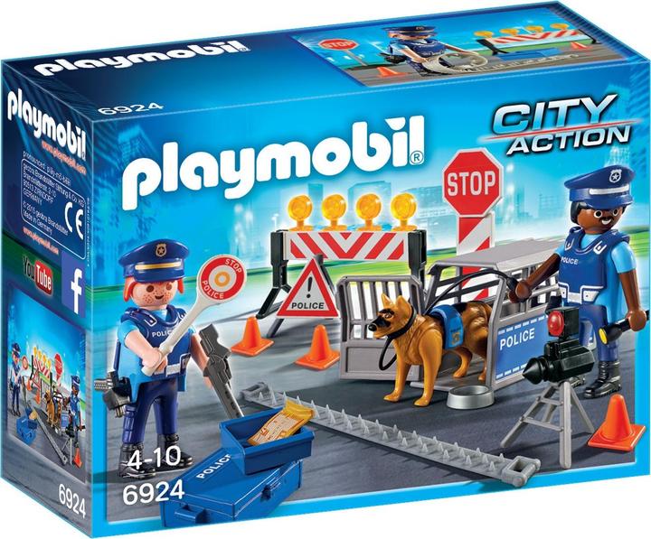 Immagine prodotto Playmobil Posto di blocco della polizia (6878, Playmobil Città d'azione)