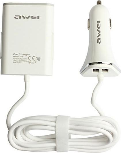 Produktbild Awei lad. sam. C400 9.6A 4xUSB High Speed bialywhite