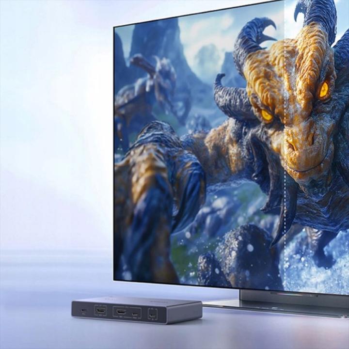 Actual product image Ugreen Przełącznik Switch KVM CM731 2w1 USB-C + HDMI