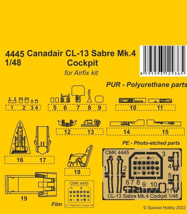 Actual product image CMK Canadair CL-13 Sabre Mk.4 Cockpit