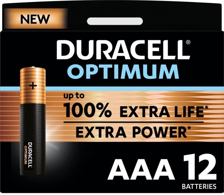Productafbeelding Duracell Optimum (12 Pcs., AAA)
