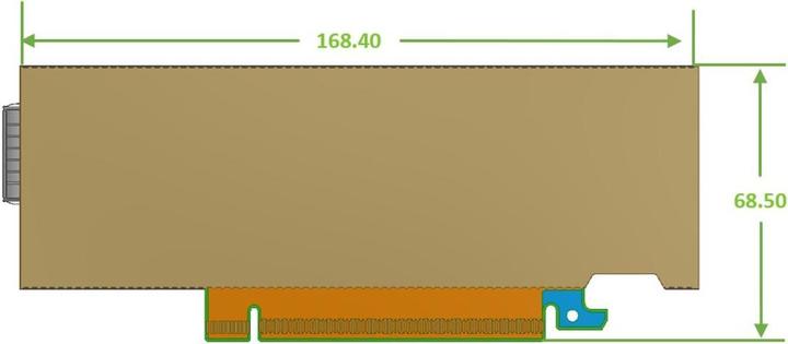 Produktbild NVIDIA ConnectX-8 C8180 HHHL SuperNIC, Single-cage 800Gbs