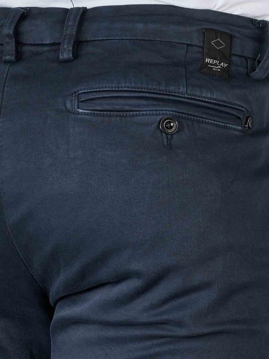 Actual product image Replay Zeumar Chino Pant Hyperflex Slim Fit Navy (W29/L32)