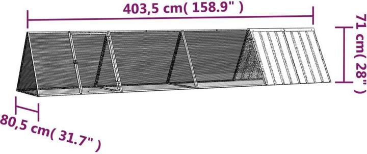 Produktbild vidaXL Kaninchenkäfig